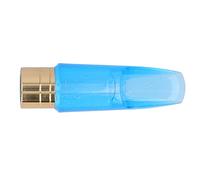 Saxophone's Mouthpiece BB Alto ABS Blue Transparent Wind Instruments Replacement for EB Alto and BB Treble Tenor Saxophone, Compact Design and Quick Music Effect, Ideal for Pop, Jazz Rock Musicians