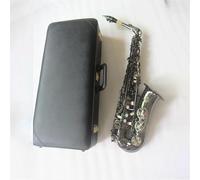 Saxophones Professional Alto Sax Musical Instruments Alto Saxophone E Flat Black Nickel Plated Surface Sax And Case(Bag B)