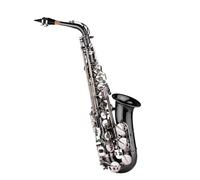 Saxophones Professional Brass Bend Eb E-flat Alto Saxophone Sax Black Nickel Plating Abalone Shell Keys With Saxophone Accessaries