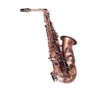 Saxophones Professional Eb E-flat Alto Saxophone Red Bronze Bend Sax Key Carve Pattern Woodwind Instrument With Case