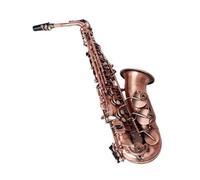 Saxophones Professional Red Bronze Bend Eb E-flat Alto Saxophone Sax Key Carve Pattern With Case Gloves Straps Brush