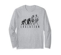 Saxophonist Evolution Funny Saxophone Player Musician Music Long Sleeve T-Shirt