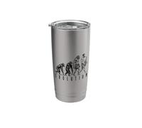 Saxophonist Evolution Funny Saxophone Player Musician Music Stainless Steel Insulated Tumbler