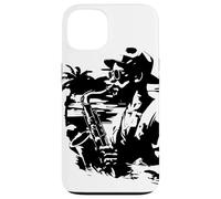 Saxophonist Graphic Tenor Saxophone Case for iPhone 13