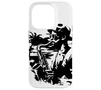 Saxophonist Graphic Tenor Saxophone Case for iPhone 14 Pro