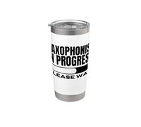 Saxophonist in Progress Loading Funny Saxophone Stainless Steel Insulated Tumbler
