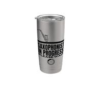 Saxophonist in Progress Loading Funny Saxophone Stainless Steel Insulated Tumbler