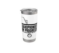 Saxophonist in Progress Loading Funny Saxophone Stainless Steel Insulated Tumbler