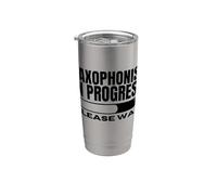 Saxophonist in Progress Loading Funny Saxophone Stainless Steel Insulated Tumbler