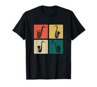 Saxophonist Musical Instrument Jazz Musician Retro Saxophone T-Shirt