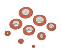 Saxophonist's Essential Complete 25 Piece Leather Pad Replacement Set for Tenors (Brown)