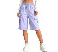 Saxrel Boys & Girls Summer Cargo Shorts - Elastic Waist Drawstring Track Pants Casual Outing Sports Shorts for Daily School Outdoor Beach Play