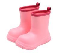 Saxrel Kids Wellies EVA Ankle Wellington Boots - Lightweight Waterproof Non-Slip Sole, Easy Pull-On Rain Boots for Boys Girls Outdoor Play School Commute Traveling on Rainy Day Hiking