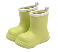 Saxrel Kids Wellies EVA Ankle Wellington Boots - Lightweight Waterproof Non-Slip Sole, Easy Pull-On Rain Boots for Boys Girls Outdoor Play School Commute Traveling on Rainy Day Hiking