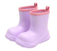 Saxrel Kids Wellies EVA Ankle Wellington Boots - Lightweight Waterproof Non-Slip Sole, Easy Pull-On Rain Boots for Boys Girls Outdoor Play School Commute Traveling on Rainy Day Hiking