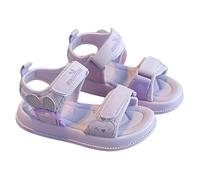Saxrel Open-Toe Mesh Girls Sandals Size 2.5 - EVA Double Hook-and-Loop Summer Sandals Cute Accent Soft Non Slip Sole Shoes for Daily Outings Outdoor Hiking Non-School Uniform Days Beach Trips