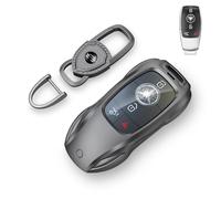 saxsion for Benz Key Fob Cover,Fit A B C E G S R Class SL SLC CLS CLA GLB GLC GLE GLS AMG CLK ML SLK Key Case Shell (Classic Black，for Benz-A)