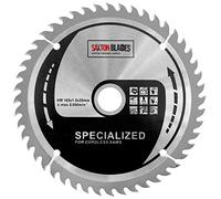 Saxton 165mm x 48T x 20mm (+16mm ring) TCT Thin Kerf Cordless Circular Saw Blade Compatible with Bosch Dewalt Makita etc