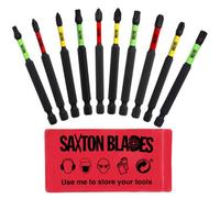 Saxton Blades 10 X Saxton 89mm Pz1 Pz2 Pz3 Ph1 Ph2 Ph3 Tx20 Tx25 Tx30 Tx40 Magnetic Impact Screwdriver Driver Bits Set