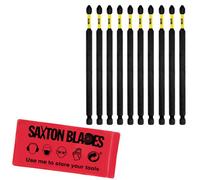 Saxton Blades 10 X Saxton Pz2 152mm Long Magnetic Impact Duty Pozi-Drive Screwdriver Drill Driver Bits