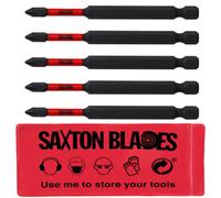 Saxton Blades 5 X Saxton 89mm Ph1 Magnetic Impact Screwdriver Driver Bits Set Phillips