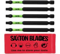 Saxton Blades 5 X Saxton 89mm Tx25 Magnetic Impact Screwdriver Driver Bits Set Torx Heavy Duty