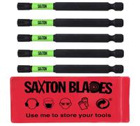 Saxton Blades 5 X Saxton 89mm Tx40 Magnetic Impact Screwdriver Driver Bits Set Torx Heavy Duty