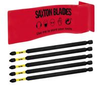 Saxton Blades 5 X Saxton Pz2 152mm Long Magnetic Impact Duty Pozi-Drive Screwdriver Drill Driver Bits