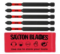 Saxton Blades 5X Saxton Ph2 89mm Long Magnetic Impact Duty Phillips Screwdriver Drill Driver Bits