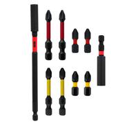 Saxton Blades Mib10Pc Saxton 10Pc Magnetic Impact Bit Holders & Bit Set Ph2 Pz2