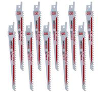 Saxton Blades Saxton 150mm Reciprocating Sabre Saw Wood Blades R644D, Pack Of 10
