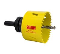 Saxton Blades Saxton Hss Hole Saw M42 Bi-Metal 8% Cobalt Heavy Duty With Arbor (14mm - 230mm) - 70mm (2.3/4") + Arbor
