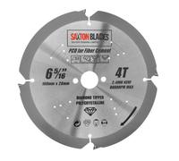 Saxton Blades Saxton Pcd1604T Pcd Circular Saw Blade, 160mm X 4 Teeth Polycrystalline Diamond Tipped Fibre Cement Board, Hard Materials