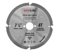 Saxton Blades Saxton Pcd1854T Pcd Circular Saw Blade, 185mm X 4 Teeth Polycrystalline Diamond Tipped Fibre Cement Board, Hard Materials