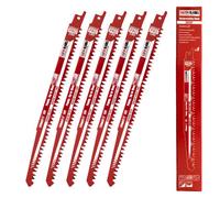 Saxton Blades Saxton S1021Lp 240mm Professional Range Fast Cutting Wood Blade Chromium-Vanadium Steel (Crv) For Long Life Pack Of 5