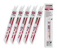 Saxton Blades Saxton S622Bfp 150mm Professional Range Bi-Metal 8% Cobalt Reciprocating Saw Blade Heavy Duty Pack Of 5