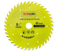 Saxton Blades Saxton Tct16040Tpro Professional Range Tct Circular Blade 160mm X 40 Teeth X 20mm Bore 16mm Ring