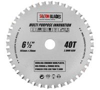 Saxton Blades Saxton Tct16540Tmpt Tct Multi Purpose Innovation Circular Saw Blade 165mm X 40 Teeth X 20mm Bore & 16mm Ring