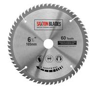 Saxton Blades Saxton Tct16560Tsk Tct Circular Saw Blade 165mm X 60 Teeth X 20mm Bore & 16mm Ring