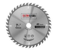 Saxton Blades Saxton Tct18440T Tct Circular Blade 184mm X 40T X 20mm Bore + 16mm Reduction Ring