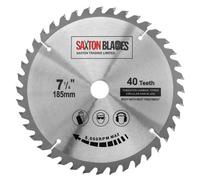 Saxton Blades Saxton Tct18540T20B Tct Circular Saw Blade 185mm X 40 Teeth X 20mm Bore + 16mm Ring