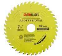 Saxton Blades Saxton Tct18540Tpro Professional Range Tct Circular Blade 185mm X 40 Teeth X 20mm Bore 16mm Ring