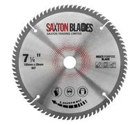 Saxton Blades Saxton Tct18580T20Bmpb Tct Laminate Hardwood Aluminium Circular Saw Blade 185 X 80Teeth X 20 Bore + 16mm Ring
