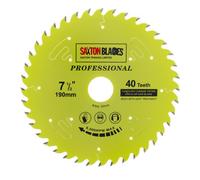 Saxton Blades Saxton Tct19040Tpro Saxton Professional Range Tct Circular Saw Blade 190mm X 40T X 30mm Bore, 16, 20, 25mm Reduction Rings