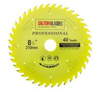 Saxton Blades Saxton Tct21040Tpro Professional Range Tct Circular Blade 210mm X 40 Teeth X 30mm Bore + 16, 20, 25 & 25.4mm Rings