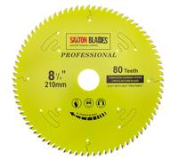 Saxton Blades Saxton Tct21080Tpro Professional Range Tct Circular Blade 210mm X 80 Teeth X 30mm Bore + 16, 20, 25 & 25.4mm Rings