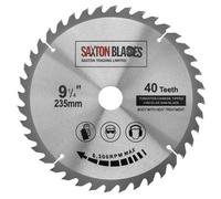 Saxton Blades Saxton Tct23540T Tct Circular Saw Blade 235mm X 40T X 30mm Bore + 16, 20 And 25mm Reduction Rings