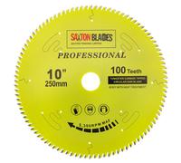 Saxton Blades Saxton Tct250100Tpro Professional Range Tct Circular Blade 250mm X 100 Teeth X 30mm Bore, 16, 20, 25mm Reduction Ring