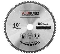 Saxton Blades Saxton Tct255100T Tct Circular Saw Blade 255mm X 100T X 30mm Bore + 16, 20 And 25mm Reduction Rings
