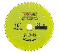 Saxton Blades Saxton Tct255100Tpro Professional Range Tct Circular Blade 255mm X 100 Teeth X 30mm Bore, 16, 20, 25mm Reduction Ring